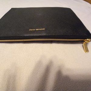 Michael Kors Black Leather Clutch